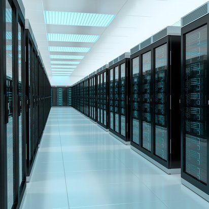 Rechenzentrum Flur in einem Rechenzentrum